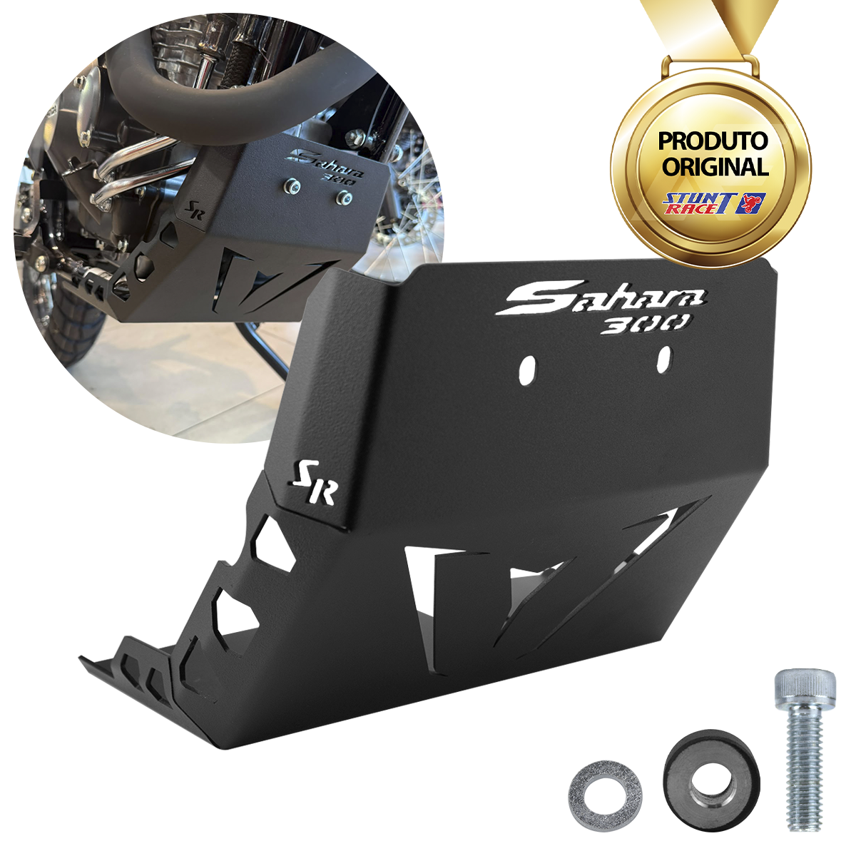 Protetor de Carter Sahara 300 Preto Esportivo Stunt Race